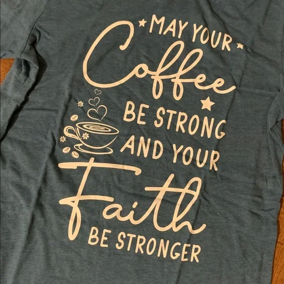 Bella Canvas Coffee & Faith T-shirt - Picture 2 of 4